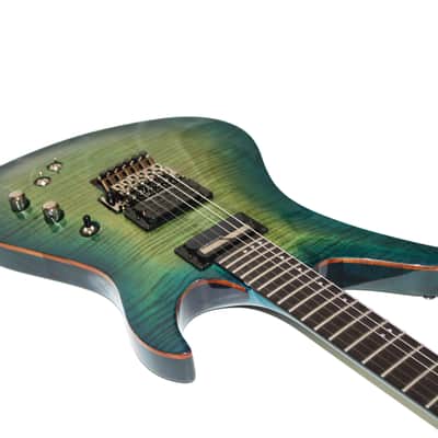 Schecter Blackjack SLS Avenger FR S (Sustainiac) in Aqua Burst image 4