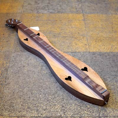 McSpadden 4FHWC Cherry/Walnut Flathead Hourglass Mountain Dulcimer w/Padded Gig Bag image 4
