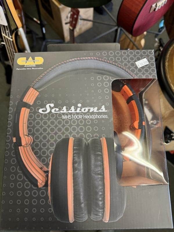 CAD Audio Sessions MH510OR Closed-Back Headphones Black/Orange - NOS