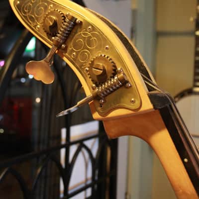 King Mortone Double Bass Blonde c1960 image 5