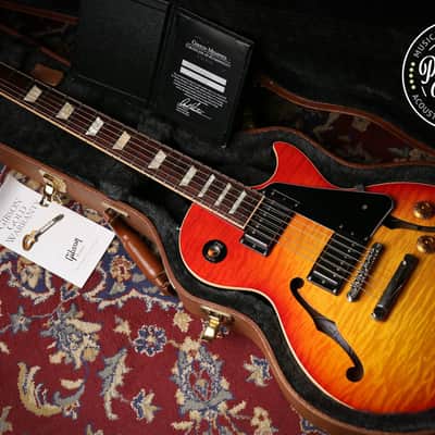 2015 Gibson USA Memphis Les Paul ES Semi Hollow Cherry Sunburst image 1