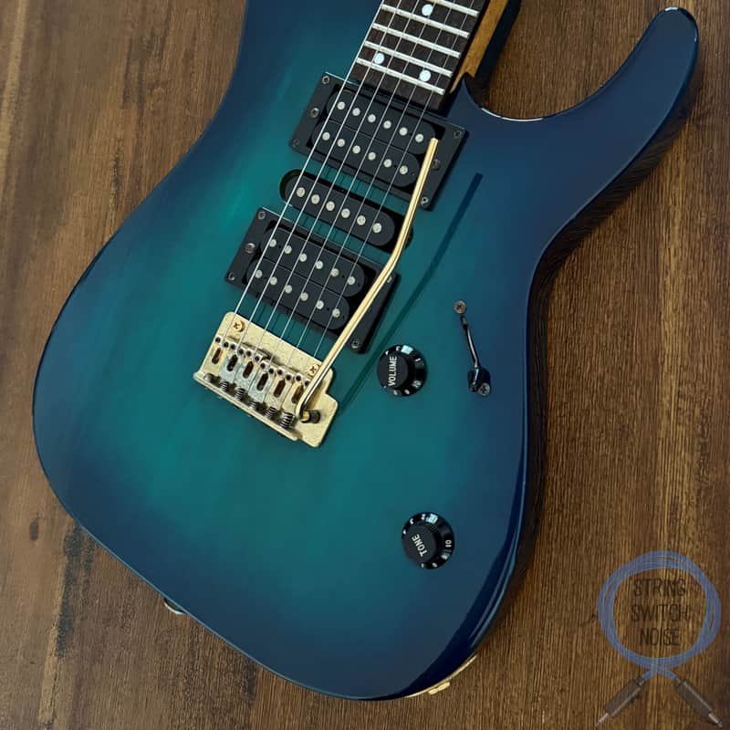 1991 Charvel Stratocaster, CDS-38 Green /Blue Burst