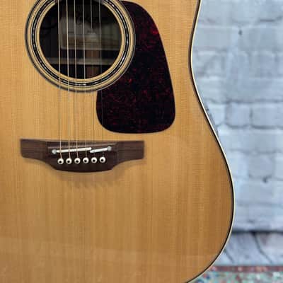 Takamine P5DC Pro Dreadnought Cutaway Acoustic/Electric Guitar Natural image 5