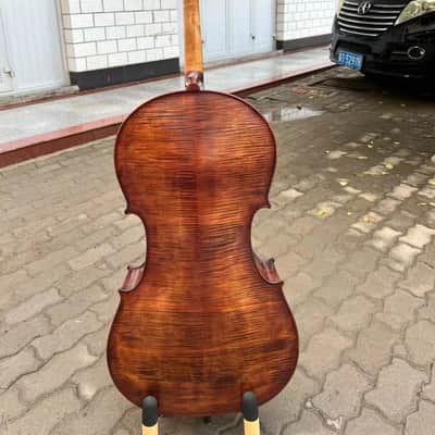 Copy Stradivari Model SONG Cello 4/4,Old spruce,Hand Made, Free with Hard case image 5