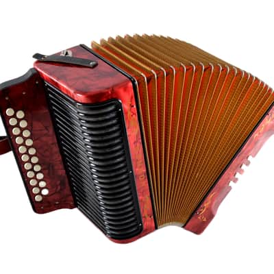Excellent, German Made, Vintage, Top Quality, Diatonic Button Accordion Hohner Corso 8 Bass - 3 voice in G/C (Sol-Do) 21x8 buttons image 9