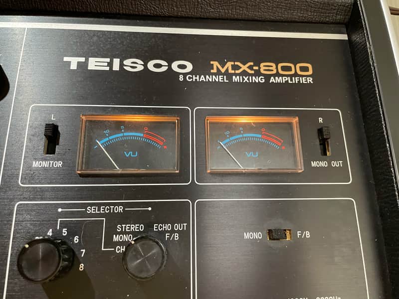 Ultra Rare] Teisco MX-800 Vintage Analog 8-Channel Mixer Wonderful