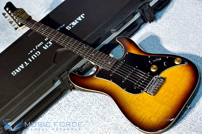 James Tyler Japan Studio Elite HD SSH Mahogany Flame-Tobacco Sunburst image 1