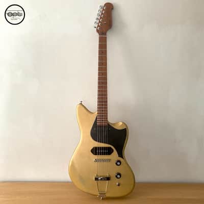 OPT Guitars | Pennod 1 | JM Style | Random Relic | Satin Sleek | Shock Gold / Blue with 3-Ply Black Guard - CUSTOM ORDER ONLY image 2