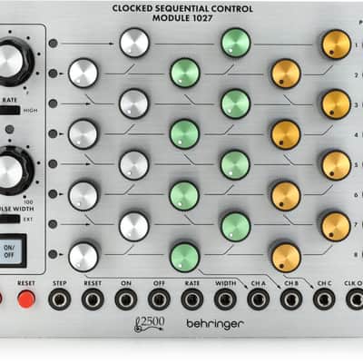 Behringer Clocked Sequential Control Module 1027 8-step Sequencer Eurorack Module  Bundle with Behringer 1016 Dual Noise / Random Voltage Generator Eurorack Module image 3