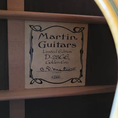 Martin D-28GE 2001 Near Mint Golden Era Limited Edition Brazilian Rosewood- Natural image 21