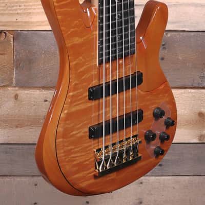 Yamaha John Patitucci Signature TRBJP2 6-String Bass Amber w/ Case image 2