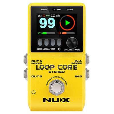 NUX Loop Core Stereo Looper Pedal w/ MIDI and Drum Patterns image 1