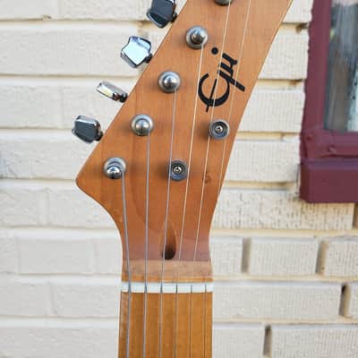 80s/90s Epiphone (Epi) Stratocaster Style Guitar MIK Black on Black w Gig Bag ~ Very Good+ Condition image 3