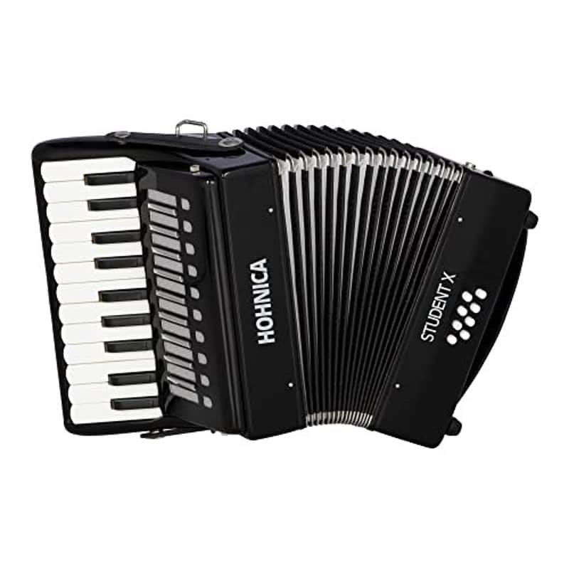 Hohner 30-Key Student X Piano Accordion - Black (STUX) image 1