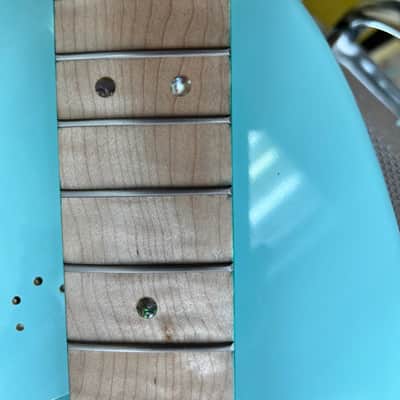 Warmtone Custom Guitars Flamed Maple Strat Style Neck- Green Flames #2 image 16