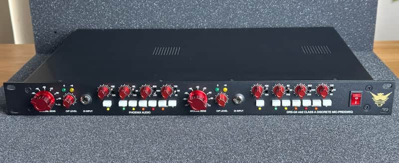 Phoenix Audio DRS-Q4 Mk2 2-Channel Mic Preamp with 4-band Gyrator EQ - Excellent image 1