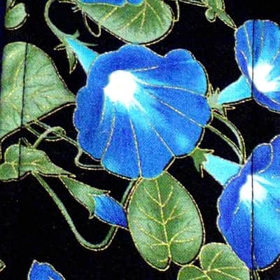 Blue Morning Glory Folk Country Artisan Handmade Guitar Strap Luminous Look image 4