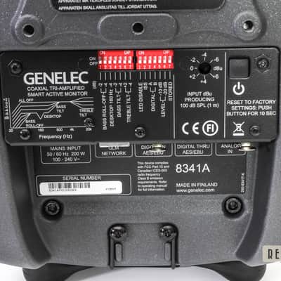 Genelec 8341 SAM Three-way Coaxial Studio Monitor Pair 2019 Grey image 7
