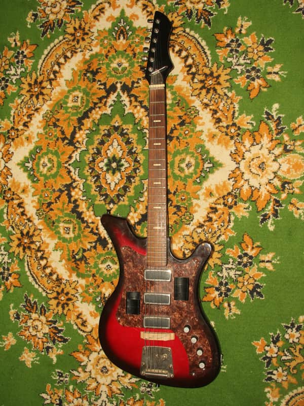 AELITA 230 BL RARE Soviet Vintage Electric Guitar USSR Russia 1980 URAL image 1