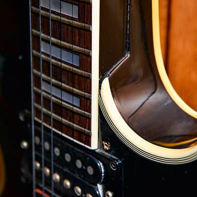 Ibanez 3-Pickup Single Cutaway Custom 1976 Black image 2