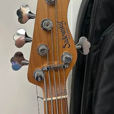 Sadowsky MetroExpress Hybrid P/J 5 String Bass w/Morado Fingerboard - Silver Metallic image 3