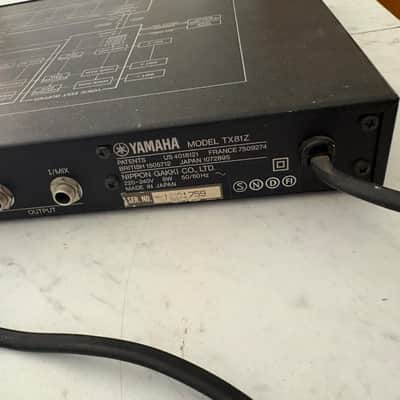 Yamaha TX81Z Rackmount FM Tone Generator 1987 - 1988 - Black image 7