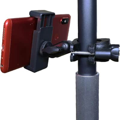 Phone Holder for Mic Stand Clamp for Music Microphone Stand Smartphone Mount Multi Angle 360° Swivel image 4