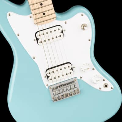 Fender Squier Mini Jazzmaster HH Daphne Blue Short-Scale Electric Guitar image 3