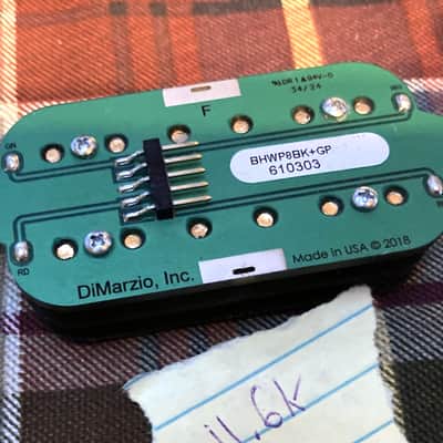 2018 Ernie Ball Music Man Majesty Custom Dimarzio Bridge Pickup, F, Gold Pole image 4