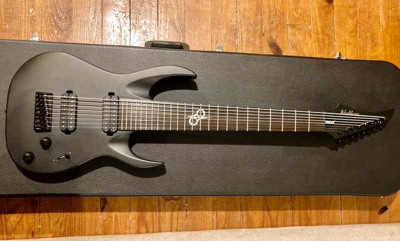 Washburn - Solar Solar 180c 8 String Guitar with Hardshell Case - Black image 1