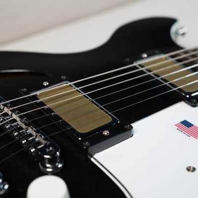 Harmony Factory Special Comet Semi-Hollow Electric Guitar | Space Black | Brand New | MONO Vertigo Case Included! | $95 Shipping image 6