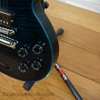 Gibson Custom Shop Les Paul Axcess Custom Figured with Stopbar Tailpiece - Peacock Widow image 9