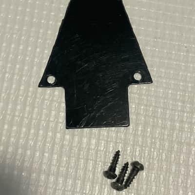 1990's Japan Ibanez RG Series Guitar Black Factory Truss Rod Cover 1 Ply