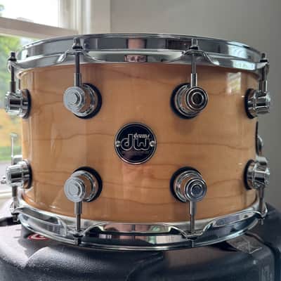 DW Performance Natural Lacquer Snare Drum - 8x14 image 2
