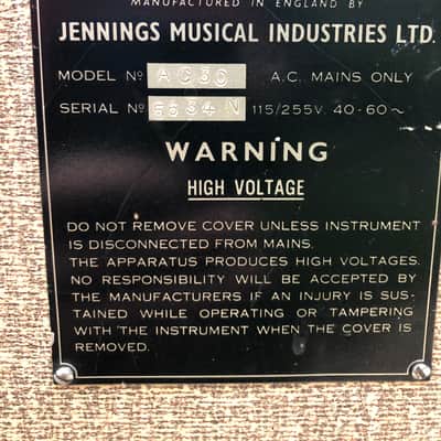 Vox AC30  1963  Cream image 6