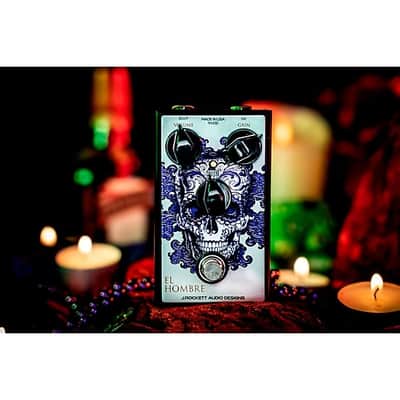 J.Rockett  Audio Designs EL Hombre Overdrive Effects Pedal New - SILVER , PURPLE , & WHITE image 1