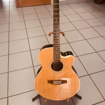 Stagg Natural Acoustic Electric Guitar w/BBand Preamp. Model SW206CBB-N. Sale Benefits Music Ed Nonprofit! image 1