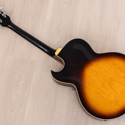 1974 Greco S-55 Vintage Hollowbody Guitar ES-175-Spec Sunburst w/ Embossed Pickups & Case, Japan Fujigen image 12
