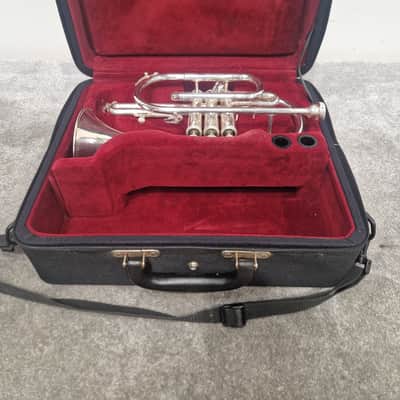 Besson Be1000 Silver Plate - Professional Cornet, Silver Plated - Good w/ Soft Case image 5