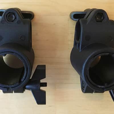 NEW 2X Alesis Nitro Kit/DM Lite Kit/Burst Kit E-Drum Rack Mount Clamp - 1 1/8 Inch - 102370027-A - Black