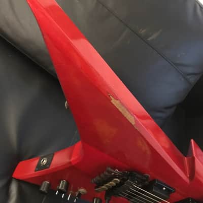 Bc rich B.C. Rich (death chuck schuldiner rick rozz ironbird )80's Trans red image 5