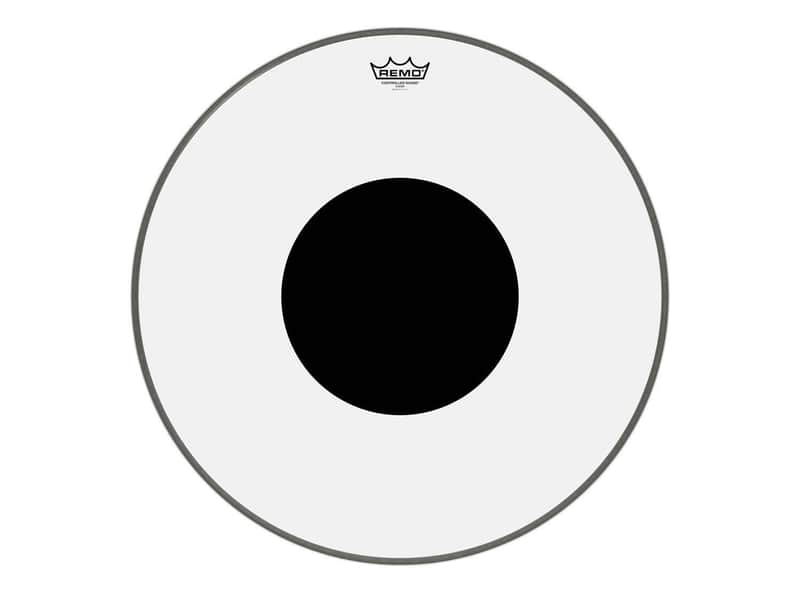 Controlled Sound Clear Black Dot Bass Drum Head 22" image 1