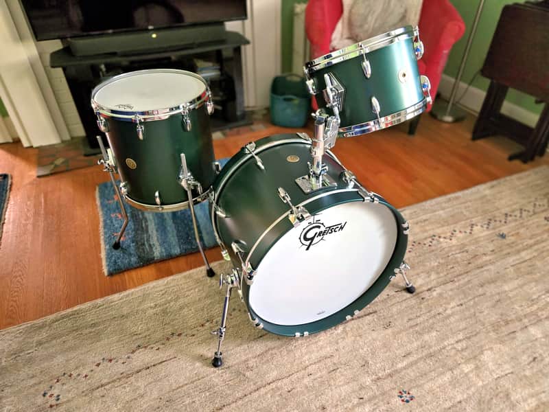 2021 Gretsch USA Custom Progressive Jazz, 20/12/14 – Cadillac Green Satin, Local Pickup