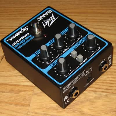 Peavey Bandit Supreme Teal Stripe Preamp Pedal, in Original Box, Excellent Condition. image 4