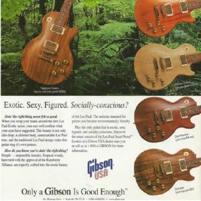 Gibson 2001  Les Paul Smartwood Exotic brown Zertifikat RARE Case 2001 - natur image 4