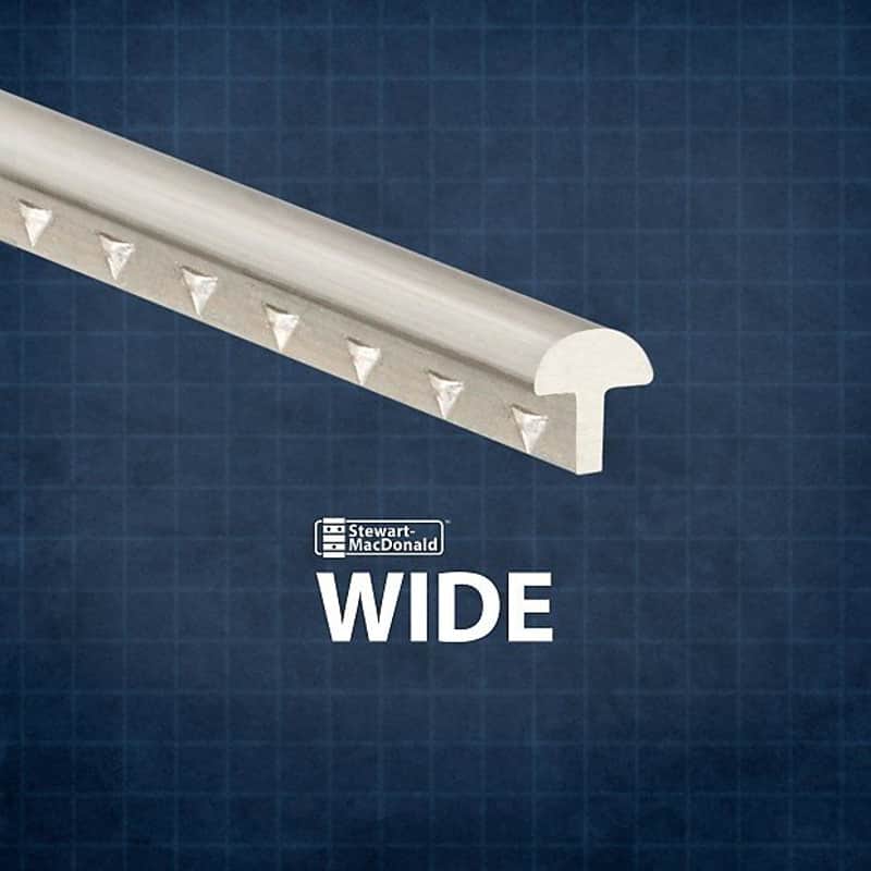 StewMac Wide Fretwire, Wide/Pyramid, 2-foot piece image 1