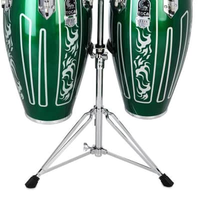 Toca Percussion Elite Pro Quinto/Conga Set - Eldorado Green image 2
