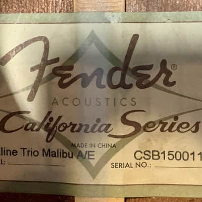 Fender Alkaline Trio California Series Malibu acoustic/electric image 10