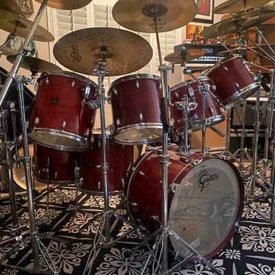 Gretsch Drum Jasper maple USA 1982 Wine red image 10