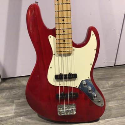 Roytek Traditional series bass guitar Mid 90s - Red and cream image 2